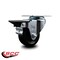 Service Caster 3'' Hard Rubber Wheel Swivel Top Plate Caster Posi Brake SCC-20S314-HRS-PLB - alternate 5